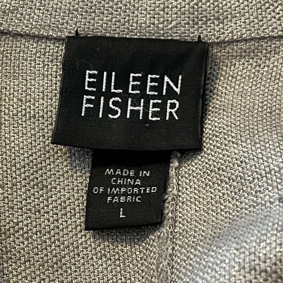 Eileen Fisher Linen Blazer Size Large - Picture 7 of 8